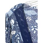 Lane Bryant Illusion Floral Blouse 22 Babydoll Lace Flutter Fairycore Boho Flowy Photo 4