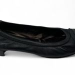 AGL Attilio Giusti Leombruni 40.5/ 9.5 Softy Ballet Leather flat Kitten Heel Black Photo 2