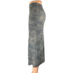 ZARA  Gray Washed Tie Dye High Waisted Pull On knit Midi Pencil Skirt Size S Photo 1