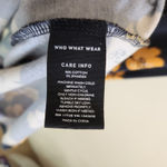 Who What Wear  Yellow and Black Floral Sundress with Flutter Sleeves Size Medium Photo 7