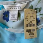 EXPRESS NWT Vintage ‘90s Light Blue Layered Floral Sleeveless Maxi Dress Photo 6