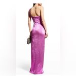 Black Halo Womens  Eve By Lauren Berman One Shoulder Shimmer Gown Maxi Dress Photo 1