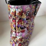 Disney  Inspired Giant Park Foods Print Vinyl Tote Bag Double Strap Pocket Photo 4