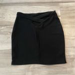 Tobi  Black Bodycon Style Mini Skirt With Crisscross Cut Out Detail- Size Small Photo 0