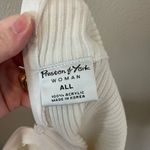 Preston & York Vintage White Ribbed Sleeveless Crop Top Photo 5