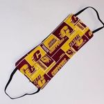 Homemade Face mask Central Michigan University Gold Maroon Fire up Chips Yellow Photo 0