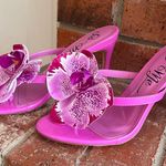 SO ME pink patent orchid heels Size 7 Photo 1