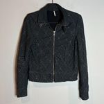 Free People  Moto Buckle Quilted Studded Jacket Photo 1