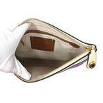 Coach X Tom Wesselmann Large Turnlock Wristlet Ivory Leather CA222 Photo 2