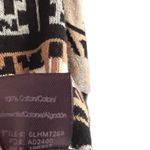 Hale Bob Hale Bon Fringe Aztec Boho Long Sleeve Wrap Sweater Cardigan Womens Medium Photo 6