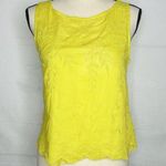 Moulinette Soeurs Anthropologie  Vestments Embroidered Yellow Tank Top Size 0 Photo 0