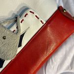 Miss Tony Lama Vintage Leather purse with strap. Red Photo 13