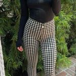 ZARA checkered black and white high rise pants Photo 0