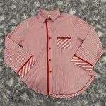 Victoria's Secret  Festive Flannel Velvet Trim Sleep Shirt Medium M NWOT Photo 0