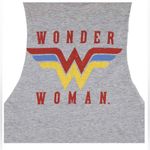 DC Comics Gray Sleeveless Wonder Woman Muscle Tee Photo 1