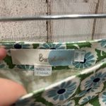 Boden Green Leaf A Line 100% Cotton Skirt Womens Size 2 Modest Knee Length Photo 1