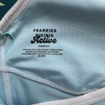 frankie's bikinis  Sky Blue Lively Halter Sports Bra Photo 5