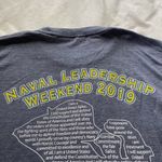 navy blue and white Notre Dame naval ROTC shirt Photo 5