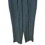 Eileen Fisher Vintage Black Linen Blend Straight Tapered Pants Size Medium Photo 2