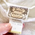 Jessica McClintock Vintage Jessica’s Gunnies Sax Ivory Victorian Lace Pearl Blouse Photo 2