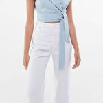 Bershka Cropped Tailored Blazer Vest Top Blouse Photo 2