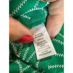 Marc New York  Green White Floral Tie Front Crop Top S Photo 5