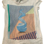 Bench  White Tee with Blue and Pink Abstract Design NWT Photo 0