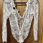 Be Wicked, Long Sleeve Lace Body Suit From Dujor Boutique NWT White Photo 13