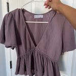 Urban Outfitters Rori Ribbed Plunging Babydoll Top Photo 2