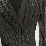 Three Hearts Three Pink Hearts Long Sleeve Side Knot Dress Black Sparkle Junior's Size XL Photo 4