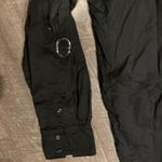 Mikoh  button down black shirt with a convertible sleeve Photo 3