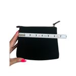 Kate Spade  Black Velvet Makeup Travel Cosmetic Bag Zip Pouch Photo 3