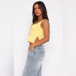 White Fox Boutique NWT White Fox Yellow Tank Top Photo 2