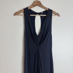 Free People  tank Dress Womens Medium Maxi Sleeveless V Neck Ruched ribbed Photo 1