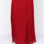 Lulus Red High Neck pleated maxi dress Size XS Photo 1