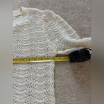 Mango MNG Wool-Blend Cream Open-Knit Sweater Photo 6