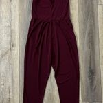 Ambiance Apparel Burgundy Romper Photo 0