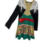 Born Famous Festive Holiday Spirits Sweater Dress XXL Green Photo 2
