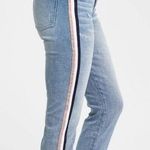 Pistola Revolve Anthro Distressed Skinny Jean Blue Pink White Size 24 stripe Photo 0