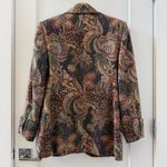 Christian LaCroix Vintage paisley tapestry blazer with rhinestone buttons Sz 10 Photo 3