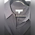 Dress the Population NWOT  Gloria collar Front Zip Jumpsuit in Black Size large Photo 3