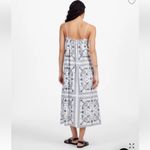 Madewell  Embroidered Deep V-Neck Midi Dress in Bandana Size XL Photo 2