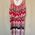 Three Hearts Three Pink Hearts Trixxie Women’s Pink Striped Boho Maxi Dress Stretch Small Photo 8
