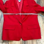 Pendleton Vintage Wool Blazer Red USA Made 16 Petite 1990s 1980s Photo 5
