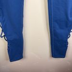 Alo Yoga  Interlace Blue Size Medium Womens High Rise Leggings Activewear Stretch Photo 5