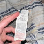 Rip Curl  Women’s Midi Dress Small White Blue Stripe Sleeveless Tiered Smocked Photo 8