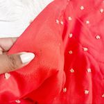 Anthropologie  Conditions Apply Arabella Embroidered Red Bomber Jacket Size Small Photo 6