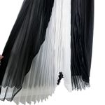 Alexis NWT ‎ Federico Long Pleated Organza Silk Maxi Dress Black White Size XS Photo 6