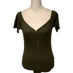 SLJ APPAREL Olive Green Ladies Ribbed Bodysuit NEW WITH TAG Size M/L Photo 0