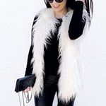 Kendall + Kylie White Faux Fur Vest  Photo 0